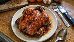 Pollo al horno glaseado con mandarina: una receta jugosa y fácil para lucirte