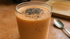 Batido de papaya con chía y amaranto: cremoso, ligero y listo en 5 minutos
