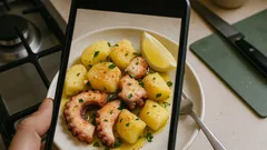 Ensalada templada de pulpo con papas: el truco de “asustar” para que quede suave