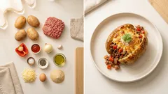 Papas rellenas en freidora de aire: doraditas por fuera y suaves por dentro